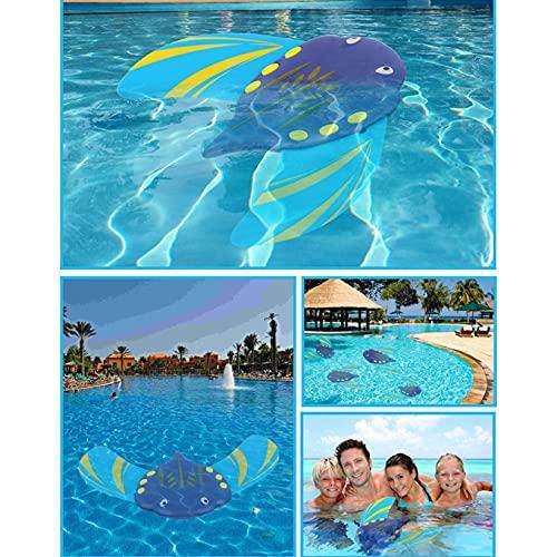 Yuege Water-Powered Devilfish Non-Electric Underwater Water Pressure Toy Diving for Kids Boys and Girls Present Party Favor (Blue)