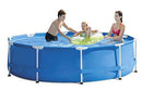 YW Pool Swimming Pool Frame Above Ground Swimming Pools Set with Filter Pump, Summer Paddling Pool for Family Outdoor Removable Round Pool 10Foot X 30In,Blue