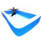 YYDD 1-8 People Use Full-Sized Inflatable Lounge Pool Kids and Adults Inflatable Swimming Pool Load Bearing is Not Easy to Damage Garden Backyard Water Play 318x158x75 cm Summer Family Playing Water