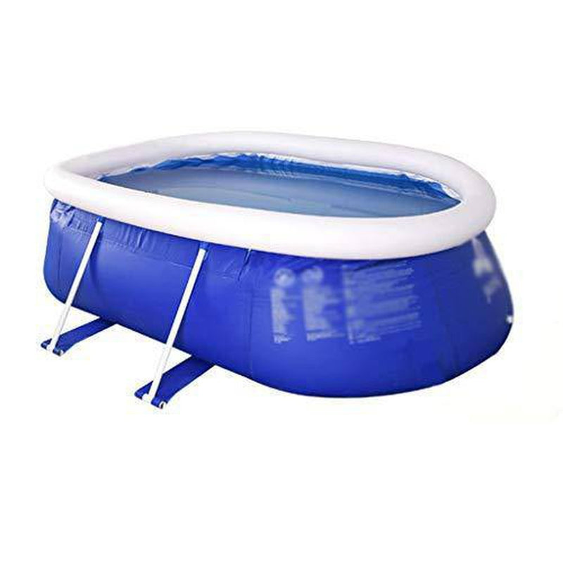 YYDD Oval Children's Inflatable Swimming Pool Bath Tub Ocean Ball Pool Smooth Edges Without Burrs Summer Water Party Outdoor Garden Backyard 265x180x76 cm Summer Family Playing Water
