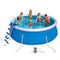 YYDD Swimming Pool Oversize Design Summer Water Party Swimming Pools, Family Swimming Pool Swim Center for Kids, Adults, Outdoor, Garden, Backyard Diameter 457 cm Summer Family Playing Water