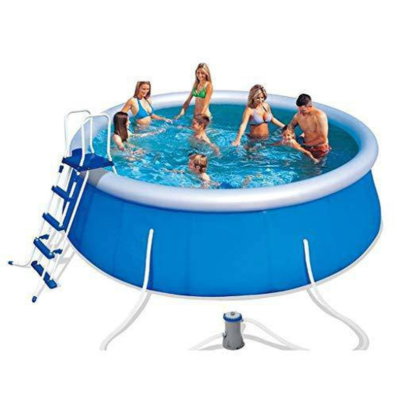 YYDD Swimming Pool Oversize Design Summer Water Party Swimming Pools, Family Swimming Pool Swim Center for Kids, Adults, Outdoor, Garden, Backyard Diameter 457 cm Summer Family Playing Water