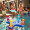 ZANFUN Inflatable Ring Toss Pool Game Toys Floating Ring for Multiplayer Water Swimming Pool Game Kid Family Pool Toys
