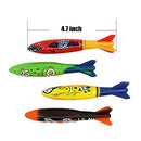 ZHFUYS Pool Toy Throwing Torpedo Shark Torpedo Diving Toy,8 Pack