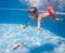 ZHFUYS Pool Toy Underwater Swimming Diving Toy Throwing Diving Stick and Diving Ring,8 Pack