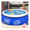 ZHZH Family Inflatable Swimming Lounge Pool Round Swimming Pool Family Interaction Summer Water Party Blow Up Pool Garden Play 457x122 cm for Toddlers, Kids & Adults Oversized Kiddie Pool