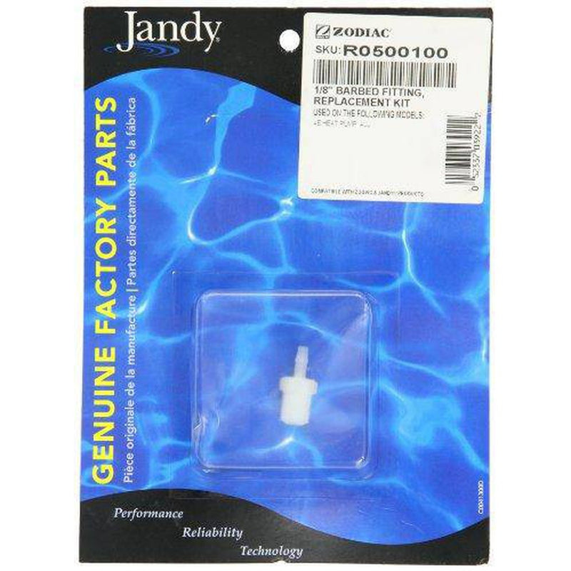 Zodiac R0500100 1/8-Inch Plastic Barb Fitting Replacement for Select Zodiac Jandy Air Energy Pool and Spa Heat Pumps