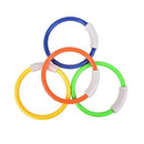 Zonster 4pcs Diving Rings Underwater Swimming Pool Loaded Throwing Toys Training Gift for Kids