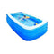 Blow Up Pool Children Swimming Pool, Full-Sized Summer Blow Up Pool Party Big Space Parent-Child Interaction Thickened Abrasion Resistant 300x187x75 cm Family Interactive Pool