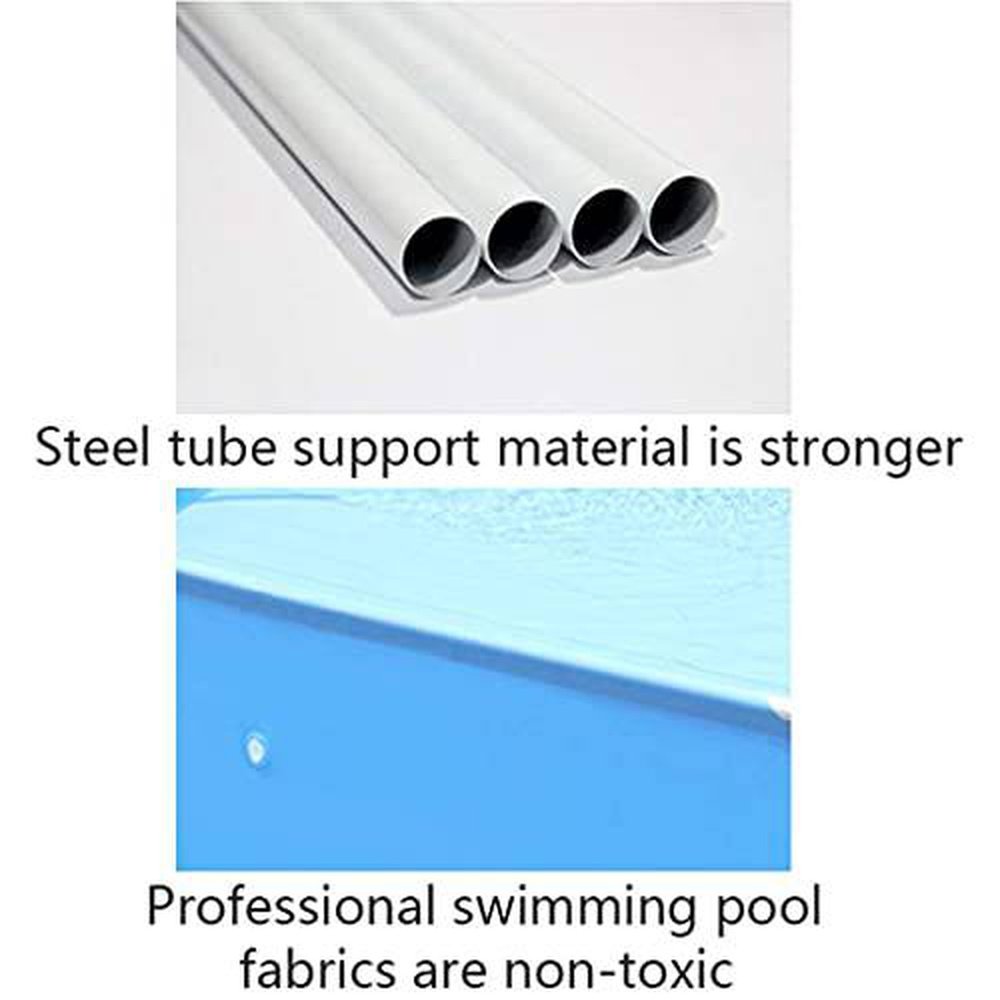 Mini Swimming Pool,Metal Frame Pool Rectangle Frame Above Ground Pool