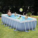Swimming Pool - Above Ground Pool,Round Metal Framed Above Ground Swimming Pool, Family Pool for Backyard or Outdoor Swimming Pool for Kids and Adults (No Pump)